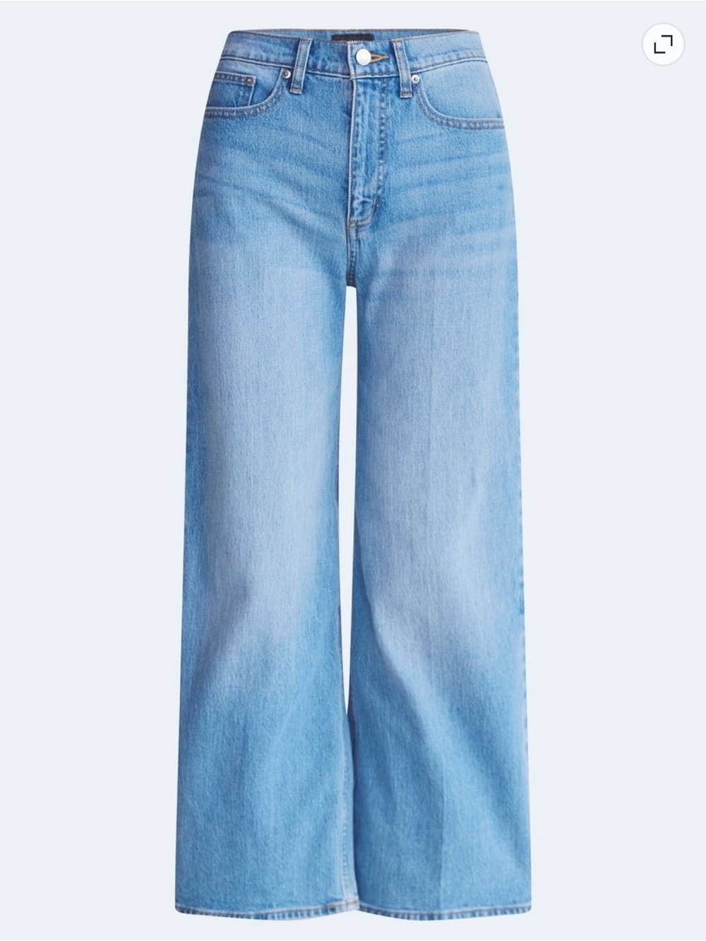 High-Rise Wide Leg Light Blue Jeans for Women